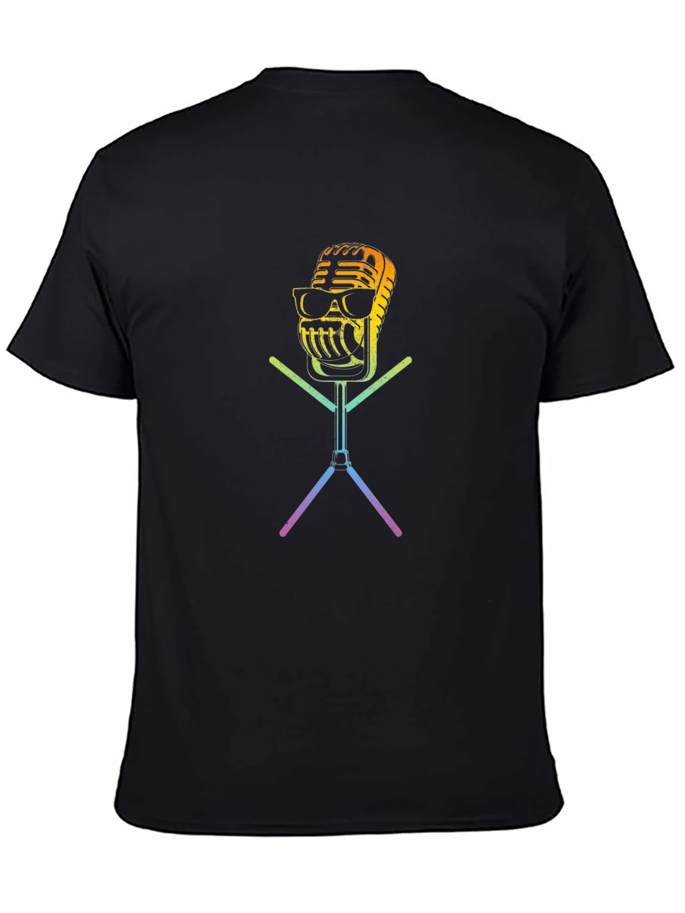 Cool Retro Microphone Graphic T-Shirt