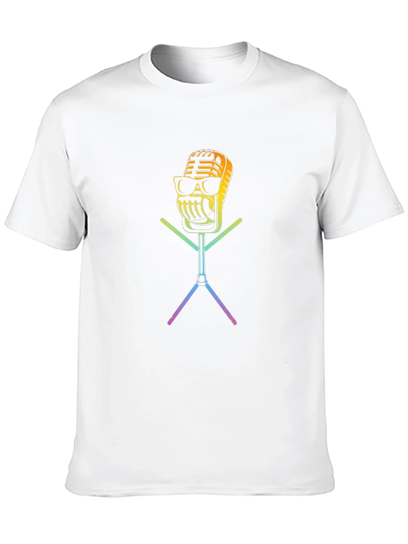 Cool Retro Microphone Graphic T-Shirt