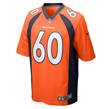 Luke Wattenberg Denver Broncos Nike Game   Jersey - Orange
