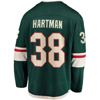 Ryan Hartman Minnesota Wild   Home Breakaway  Jersey - Green