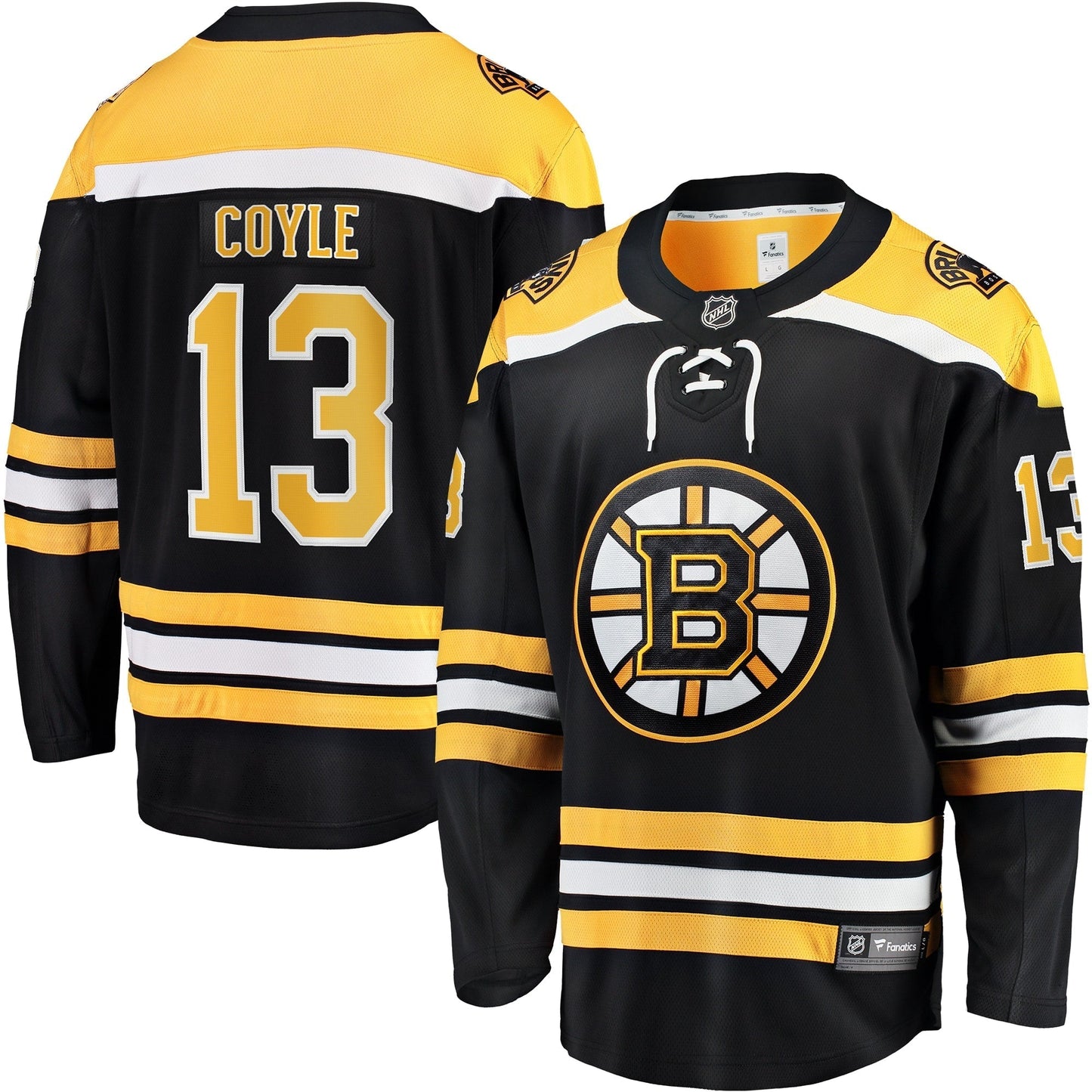 Charlie Coyle Boston Bruins   Home Breakaway  Jersey - Black