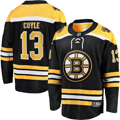 Charlie Coyle Boston Bruins   Home Breakaway  Jersey - Black