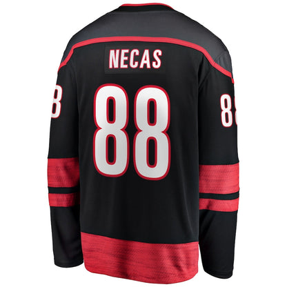 Martin Necas Carolina Hurricanes   Home Breakaway Jersey - Black