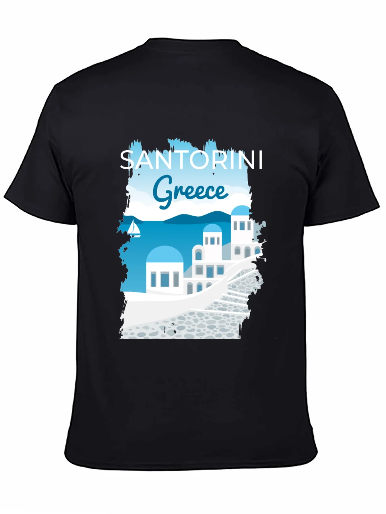 Santorini Greece Graphic T-Shirt