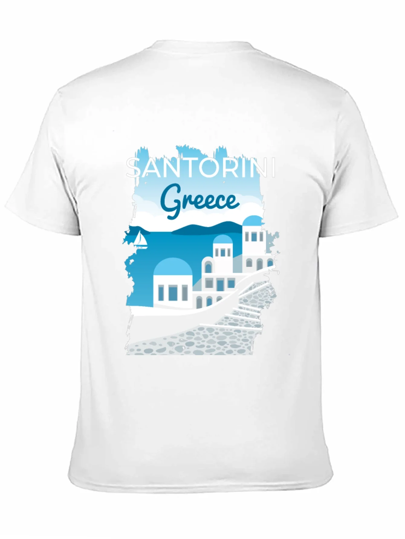 Santorini Greece Graphic T-Shirt