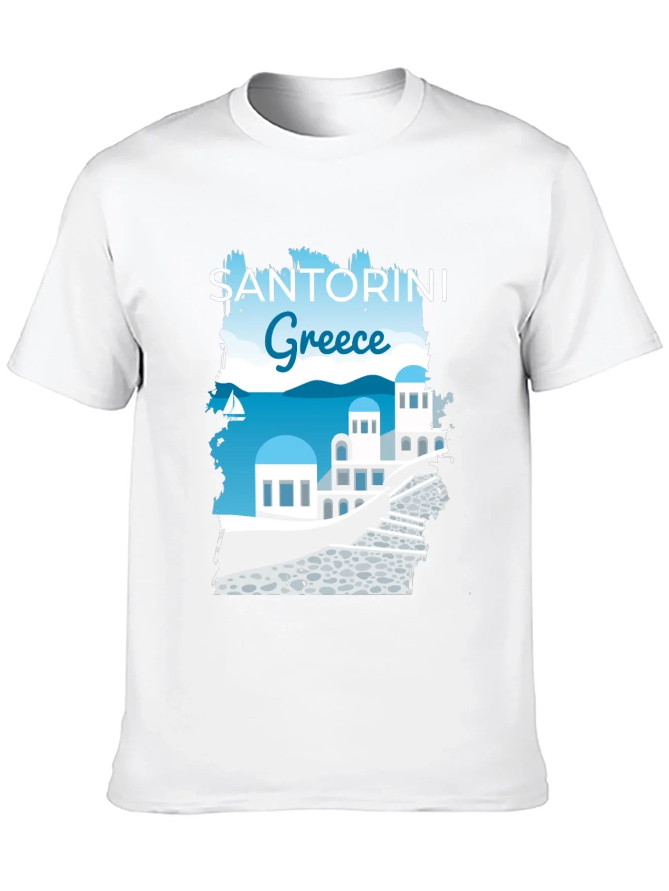 Santorini Greece Graphic T-Shirt
