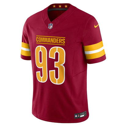 Jonathan Allen Washington Commanders Nike Vapor F.U.S.E. Limited Jersey - Burgundy