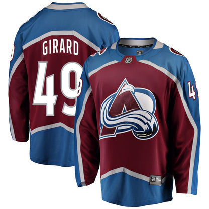 Samuel Girard Colorado Avalanche   Breakaway  Jersey - Burgundy