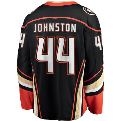 Ross Johnston Anaheim Ducks   Home Premier Breakaway  Jersey - Black