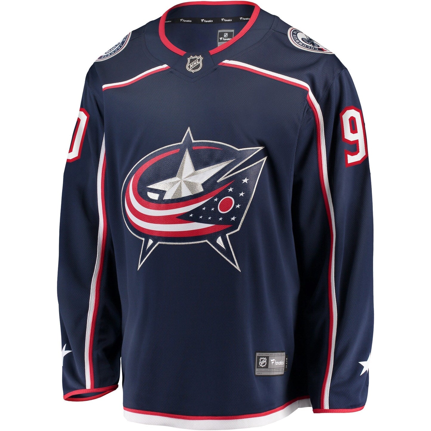 Elvis Merzlikins Columbus Blue Jackets   Home Breakaway  Jersey - Navy