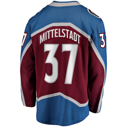 Casey Mittelstadt Colorado Avalanche   Home Breakaway Jersey - Burgundy