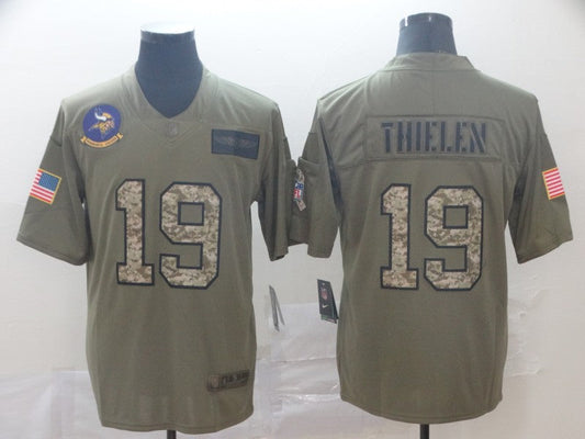 Men's Minnesota Vikings Adam Thielen #19 Brown Authentic Game Jersey1