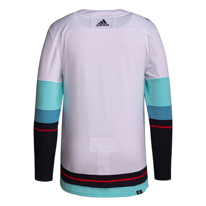 Men's Seattle Kraken adidas White Away Primegreen Authentic Jersey