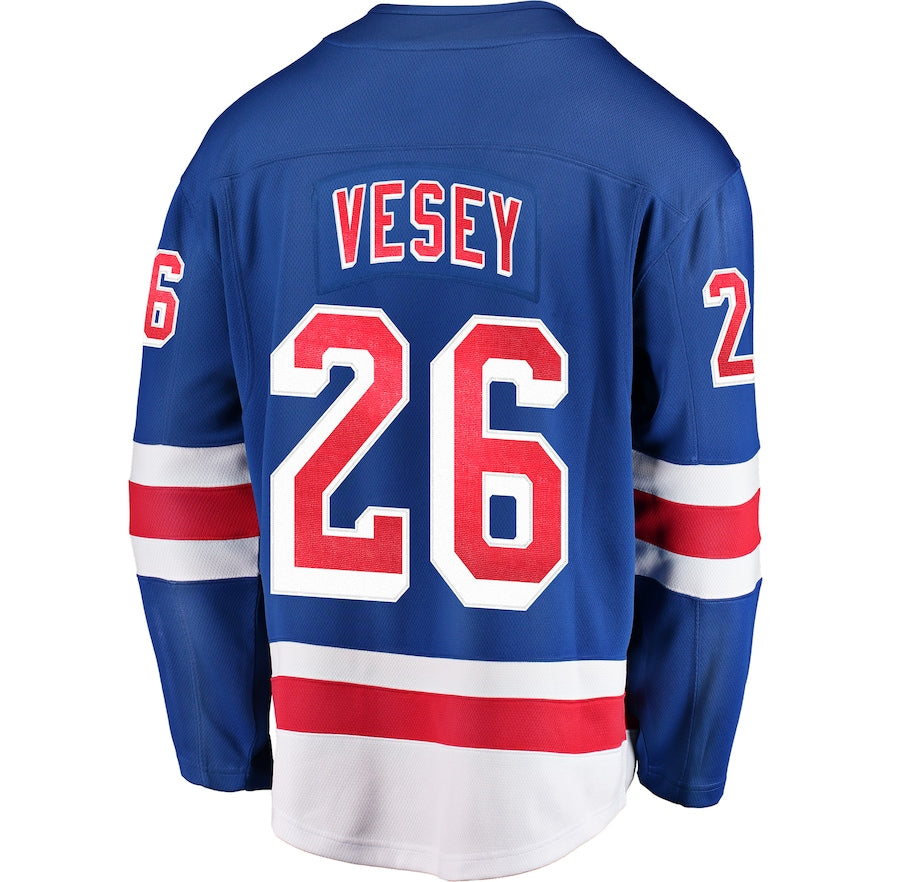 Jimmy Vesey New York Rangers   Home Breakaway  Jersey - Blue