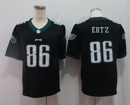 Men's Philadelphia Eagles Zach Ertz #86 Black Game Jersey1