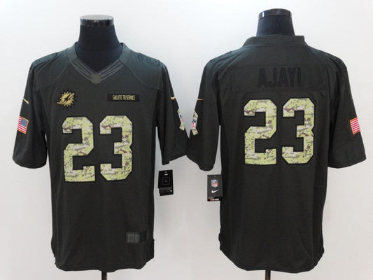 Men's Miami Dolphins Jay Ajayi #23 Black Game Player Jersey1