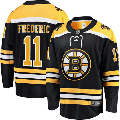 Trent Frederic Boston Bruins   Home Breakaway  Jersey - Black