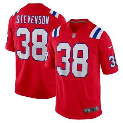 Rhamondre Stevenson New England Patriots Nike Alternate Game   Jersey - Red