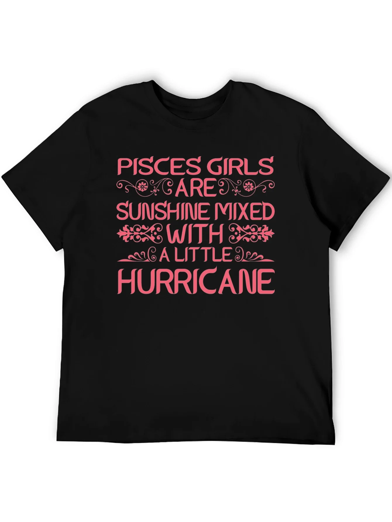 Pisces Girls Sunshine Hurricane Black T-Shirt