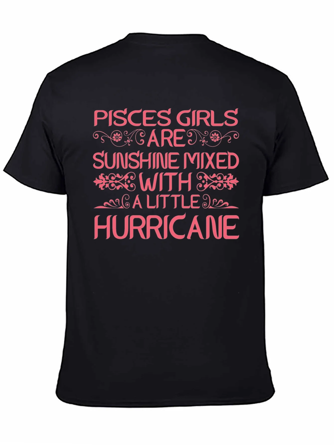 Pisces Girls Sunshine Hurricane Black T-Shirt