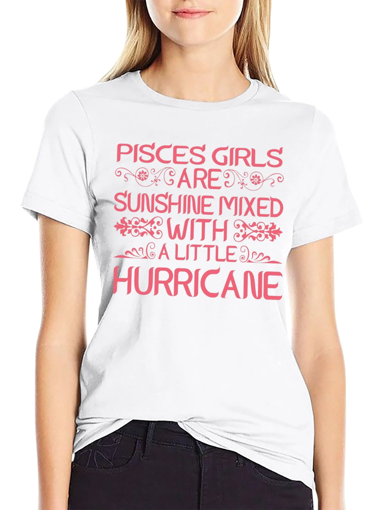 Pisces Girls Sunshine Hurricane Black T-Shirt