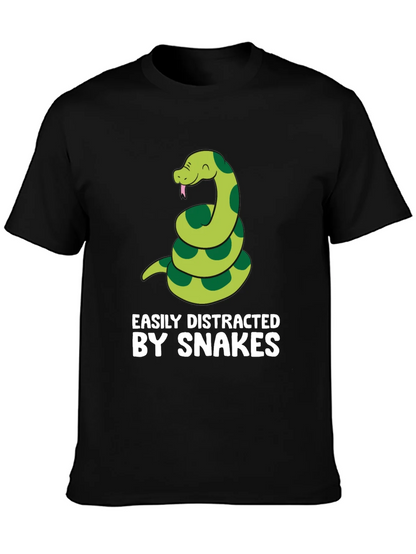 Easily Distracted By Snakes Graphic T-Shirt