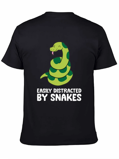 Easily Distracted By Snakes Graphic T-Shirt