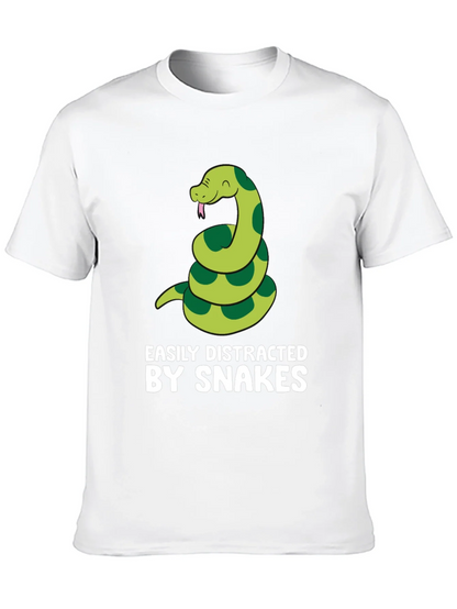 Easily Distracted By Snakes Graphic T-Shirt