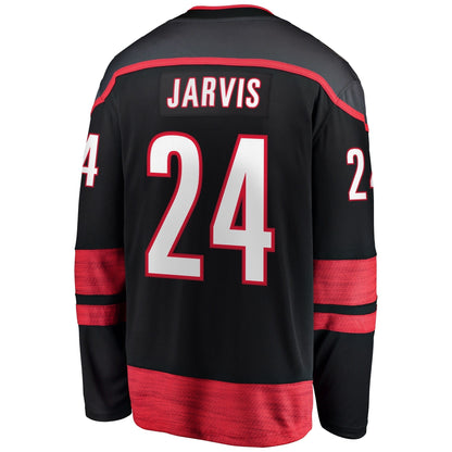 Seth Jarvis Carolina Hurricanes   Home Breakaway Jersey - Black