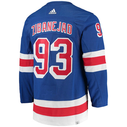 Mika Zibanejad New York Rangers   Home Primegreen   Jersey - Blue