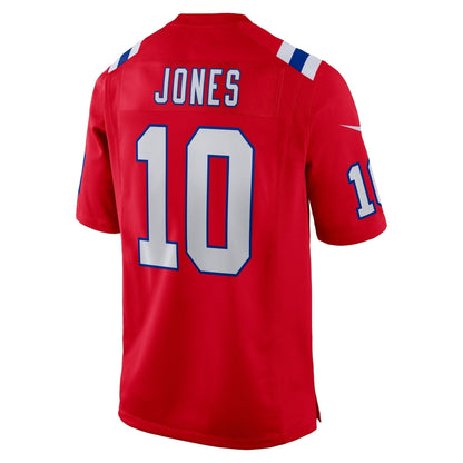 Mac Jones New England Patriots Nike Game Jersey - Red