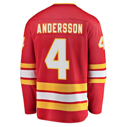 Rasmus Andersson Calgary Flames   Home Team Breakaway  Jersey - Red