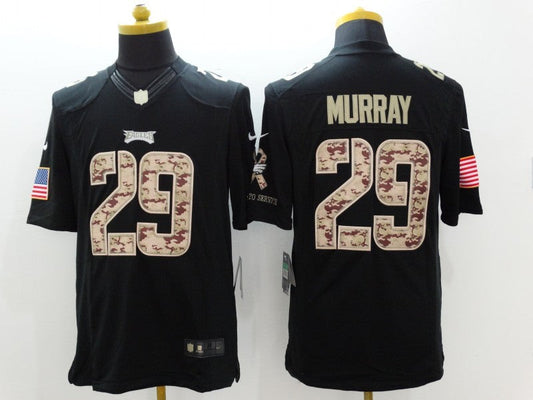 Men's Philadelphia Eagles DeMarco Murray #29 Black Game Player Jersey1