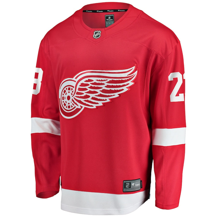 Lucas Raymond Detroit Red Wings   Home Breakaway  Jersey - Red