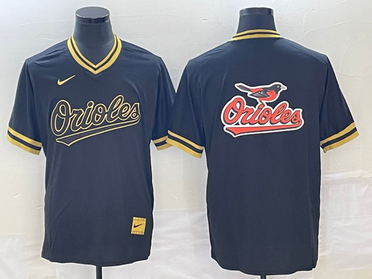 Men's Baltimore Orioles Black Replica Team Jersey1