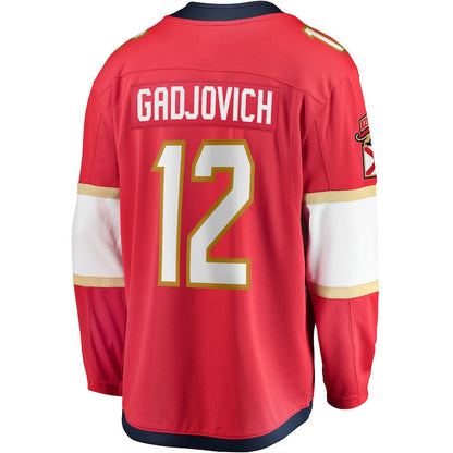 Jonah Gadjovich Florida Panthers   Premier Breakaway  Jersey - Red