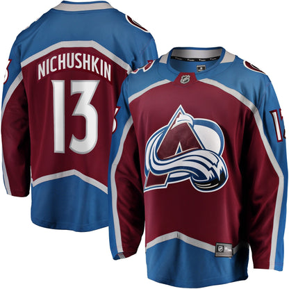 Valeri Nichushkin Colorado Avalanche   Breakaway  Jersey - Burgundy