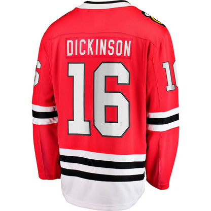 Jason Dickinson Chicago Blackhawks   Home Breakaway Jersey - Red