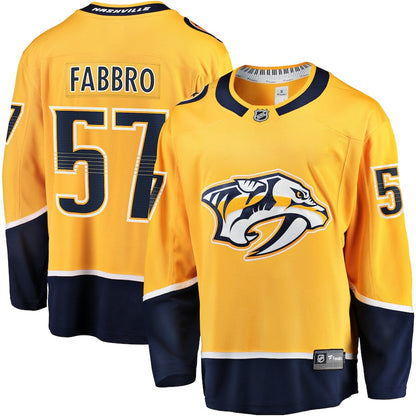Dante Fabbro Nashville Predators   Replica  Jersey - Gold