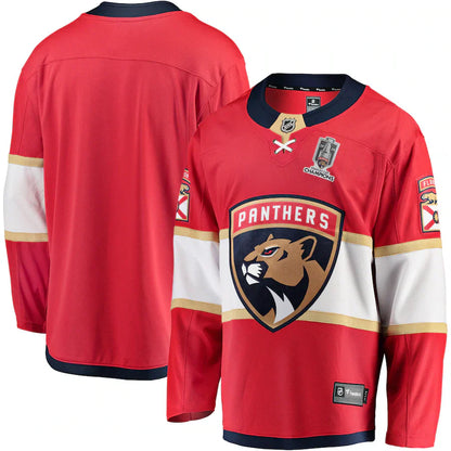 Florida Panthers   Home 2024 Stanley Cup Champions Breakaway Jersey  Red
