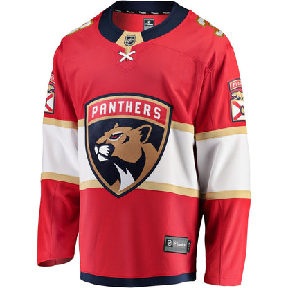 Matt Kiersted Florida Panthers   Home Team Breakaway  Jersey - Red