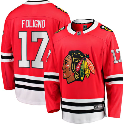 Nick Foligno Chicago Blackhawks   Home Breakaway Jersey - Red