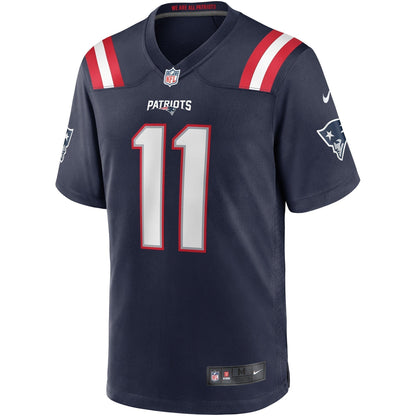 Drew Bledsoe New England Patriots Nike Game Retired   Jersey - Navy