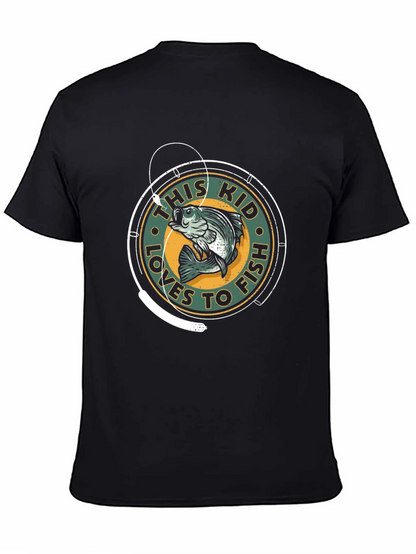 This Kid Loves to Fish Graphic T-Shirt