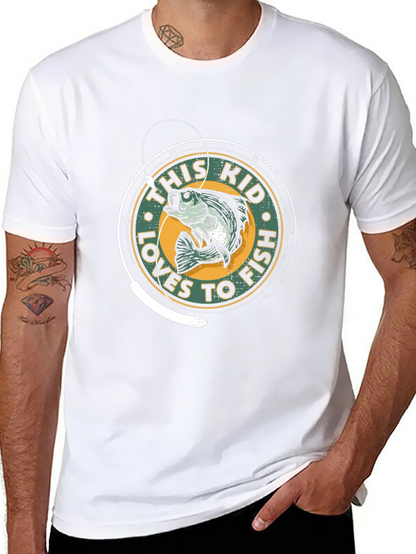 This Kid Loves to Fish Graphic T-Shirt