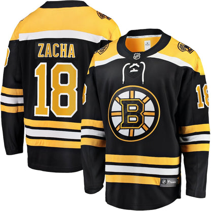 Pavel Zacha Boston Bruins   Home Breakaway  Jersey - Black