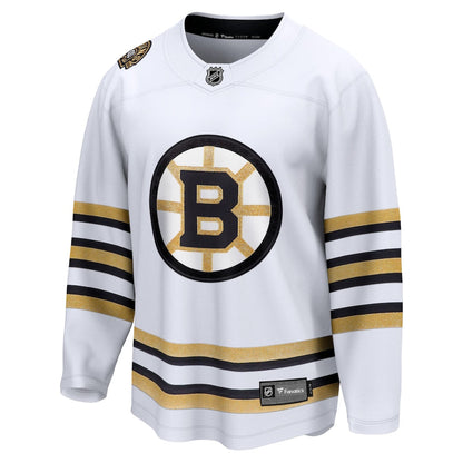 Boston Bruins   100th Anniversary Premier Breakaway Jersey - White