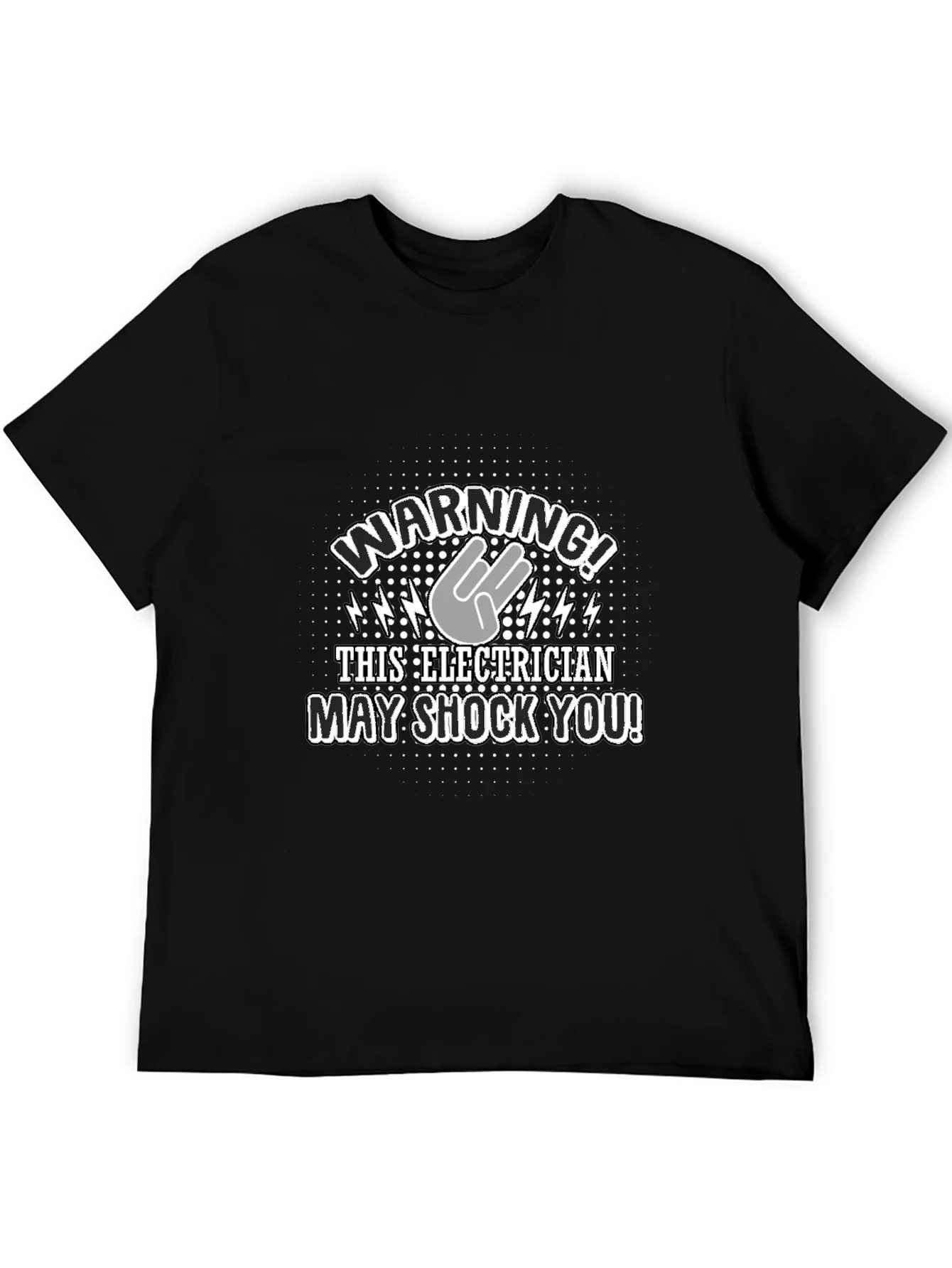 Warning! Electrician T-Shirt - Funny Electric Shock Design