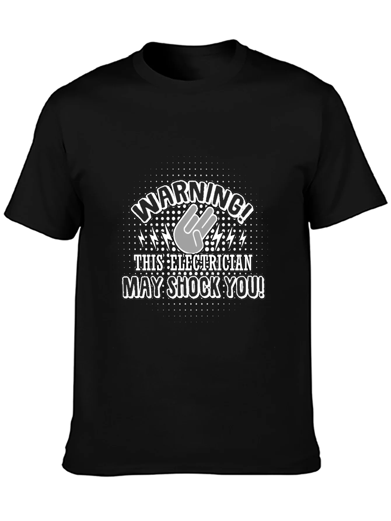 Warning! Electrician T-Shirt - Funny Electric Shock Design