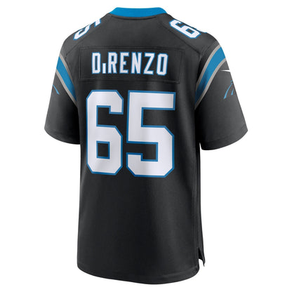 J.D. DiRenzo Carolina Panthers Nike  Game Jersey -  Black